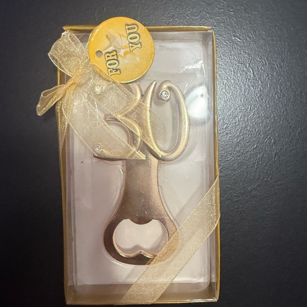 Rose Gold Heart Bottle Opener